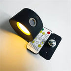 USB Rechargeable Wireless Wall Sconce with Rotating Head and Dimmable LED