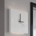 Corner Wall Clock Wall Sconce with Backlit LED Light