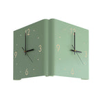 Corner Wall Clock Wall Sconce with Backlit LED Light