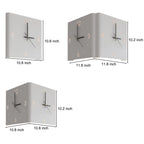 Corner Wall Clock Wall Sconce with Backlit LED Light