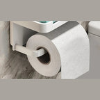 Wall Mounted Aluminum Toilet Paper Holder with Phone Shelf