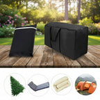 Waterproof Garden Cushion Storage Bag with Handles and UV Resistant Fabric