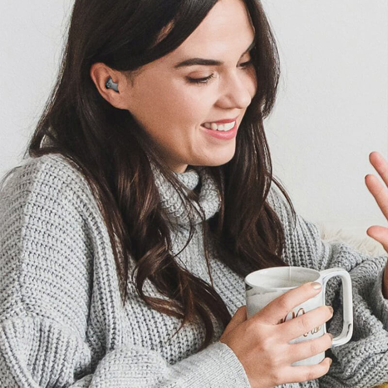 Invisible Sleep Earbuds Wireless Bluetooth In-Ear Headphones Ultra Thin Noise Isolating Waterproof with Charging Case and Touch Control