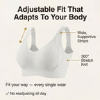 Wireless Full Coverage Bra with Molded Cups and Wide Side Smoothing