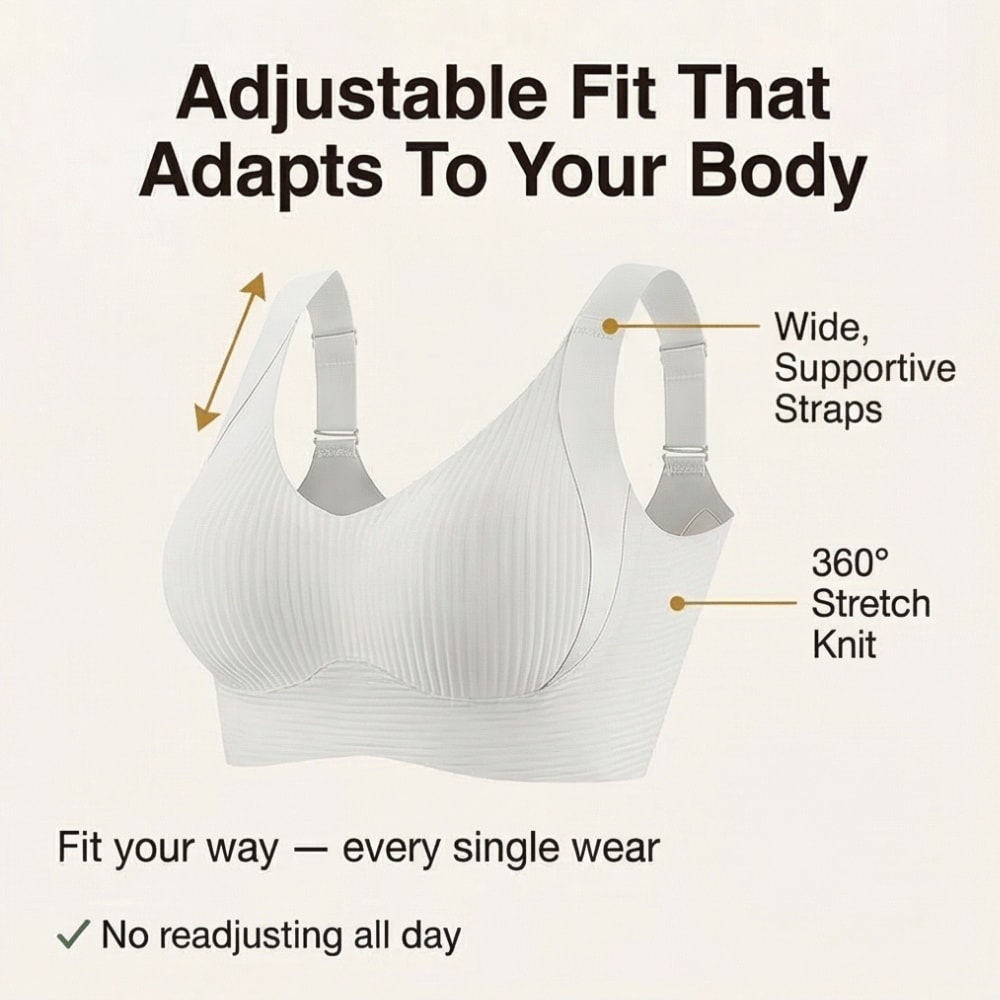Wireless Full Coverage Bra with Molded Cups and Wide Side Smoothing