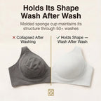Wireless Full Coverage Bra with Molded Cups and Wide Side Smoothing