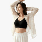Wireless Full Coverage Bra with Molded Cups and Wide Side Smoothing