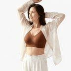 Wireless Full Coverage Bra with Molded Cups and Wide Side Smoothing