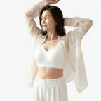 Wireless Full Coverage Bra with Molded Cups and Wide Side Smoothing