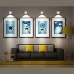 Wireless LED Spotlight with Remote Control for Wall Art and Display Shelves