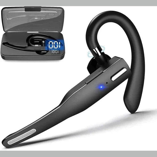 Wireless Trucker Headset with Dual Noise Cancelling Mic and Charging Case