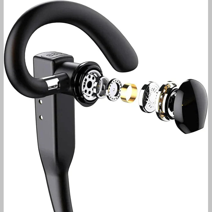 Wireless Trucker Headset with Dual Noise Cancelling Mic and Charging Case