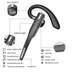 Wireless Trucker Headset with Dual Noise Cancelling Mic and Charging Case