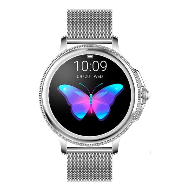 Womens Smartwatch with Mesh Strap Heart Rate and Sleep Tracking