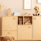 Wooden Animal Wall Hook for Kids Room with Screw or Suction Mount