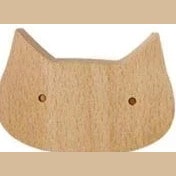 Wooden Animal Wall Hook for Kids Room with Screw or Suction Mount
