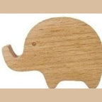Wooden Animal Wall Hook for Kids Room with Screw or Suction Mount