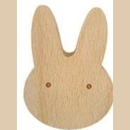 Wooden Animal Wall Hook for Kids Room with Screw or Suction Mount