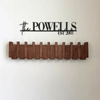 Piano Coat Rack Wall Mounted Wooden Coat Hooks with Fold Down Hooks Entryway Hanger for Coats Hats and Bags Adhesive or Screw Mount