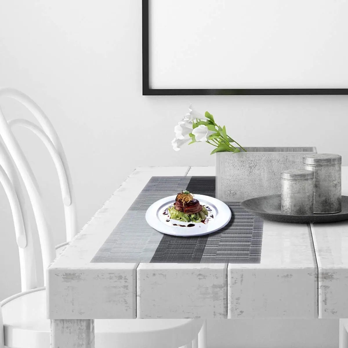 Woven Vinyl Placemats with Heat Resistant and Non Slip Design