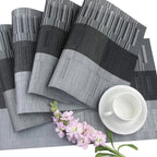 Woven Vinyl Placemats with Heat Resistant and Non Slip Design