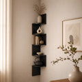 Zigzag Floating Corner Shelf with Multi Tier Wall Mounted Display